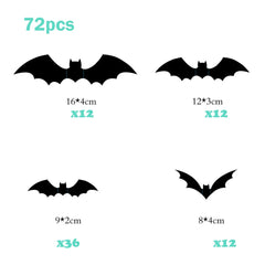 3D Wall Bat Stickers Halloween Decoration