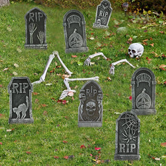 Foam Skeleton Tomb Halloween Decorations