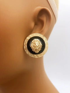 Lion Head Earrings