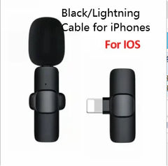 Wireless Microphone for iPhone/Android: 2.4G Noise Cancelling Mic